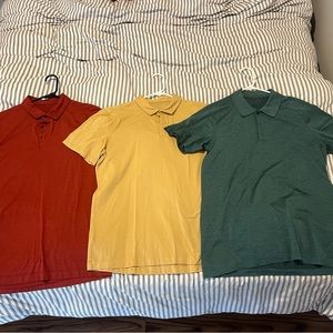 3 Men’s Lululemon Polos Size Large